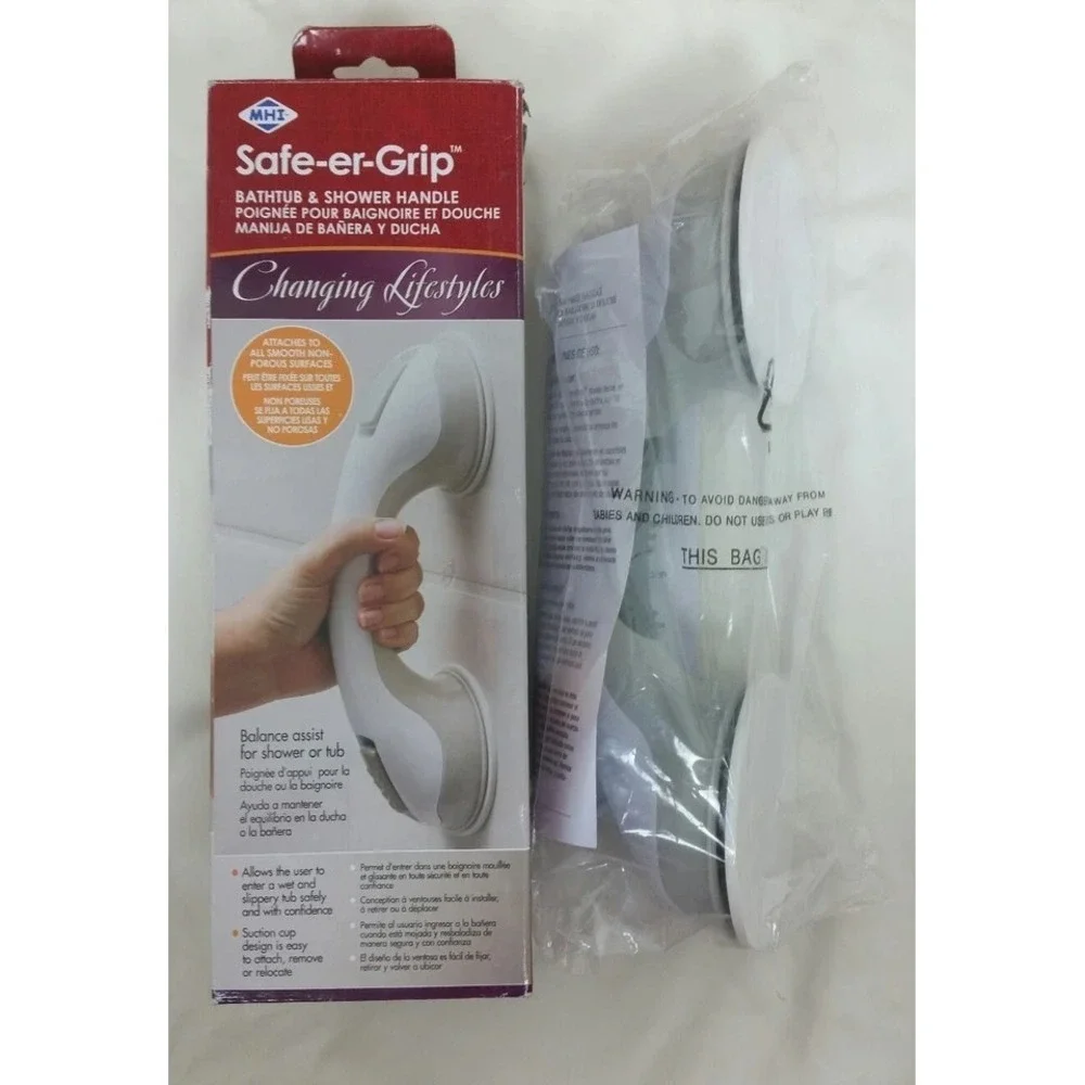 NEW Changing Lifestyles Safe-er-Grip Bathtub & Shower Handle Safety Model 40524